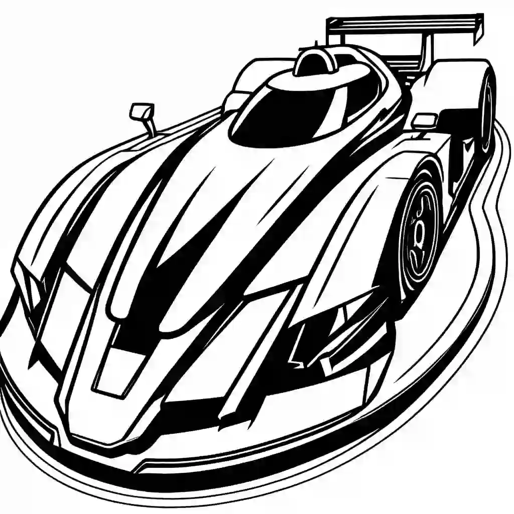 Race Track coloring pages